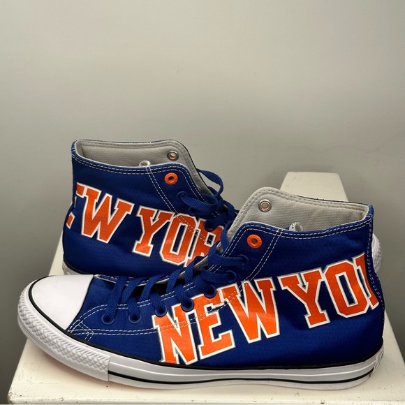 🔴 SOLD Converse Chuck Taylor High Top Sneakers All Star NBA New York Knicks - Picture 2 of 11